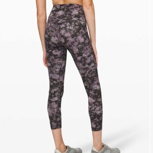 #41 Lululemon Align Pant II 25" Floral Illusion Ice Grey Multi Size 8